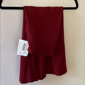 Maroon Lularoe Azure 2x skirt